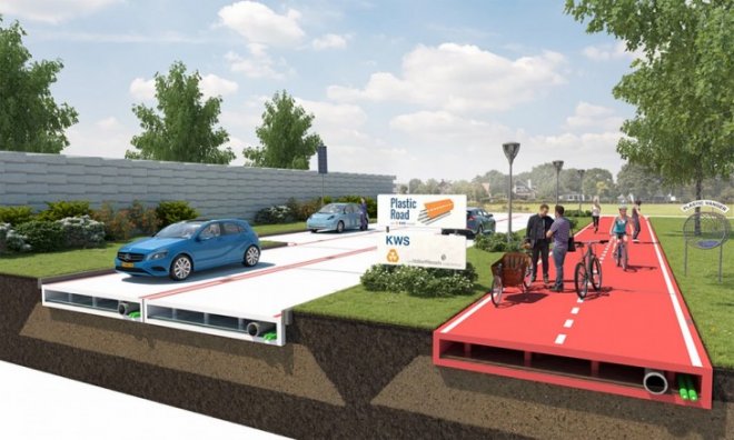 Голландці починають будувати «вічні» пластикові дороги