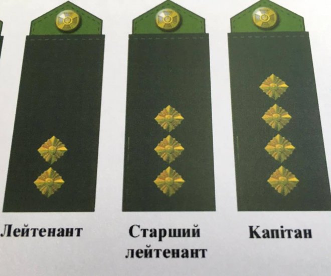Нові погони українських військових не матимуть радянських зірок
