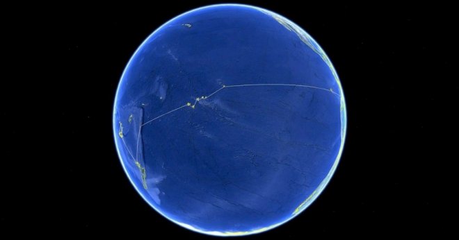 [Фото дня] Земля з незвичного ракурсу - з боку Тихого океану