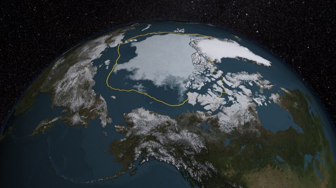 Як зникає арктичний лід: відео