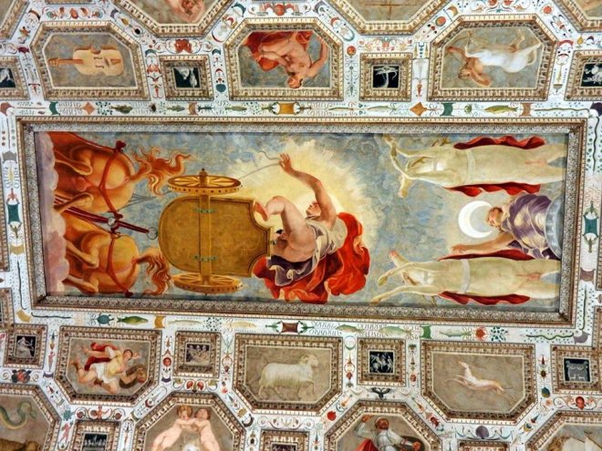 [Фото дня] Фреска «Фаетон падає з колісниці» на стелі Палаццо Кьєрікаті Віченца